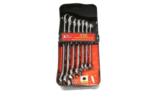 7Pc. Metric Combination Wrench Set 10-19mm