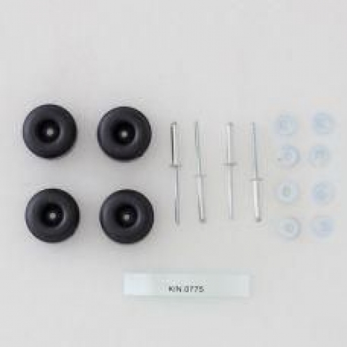 GT Line Turtle 350 4pce Rubber Feet, Fastening Pins & Washers Set